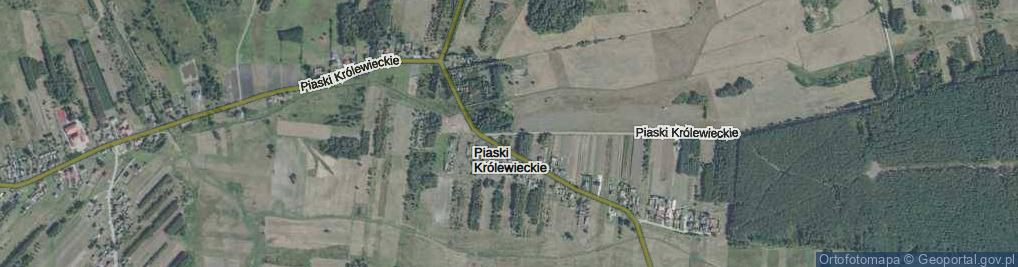 Zdjęcie satelitarne Piaski Królewieckie ul.